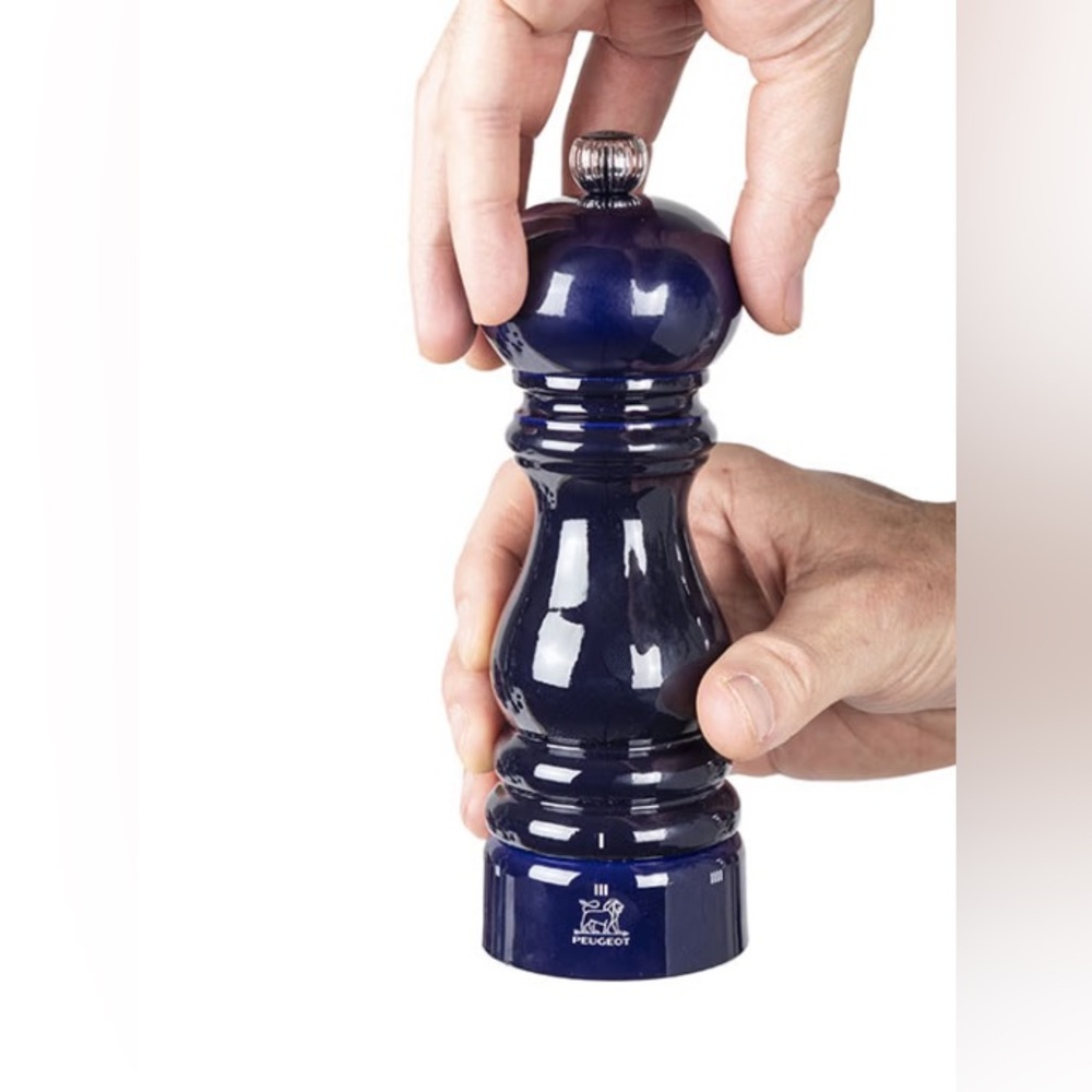 NEW PEUGOT Paris u'Select Manual Salt Mill in Wood Blue Gloss 18 cm
